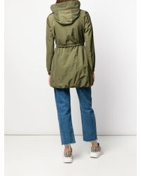 Moncler Getailleerde Parka in het Green