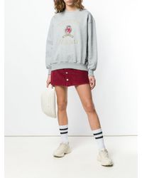 Sweat à logo brodé Tommy Hilfiger en coloris Gray