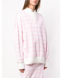 Sweat oversize à carreaux vichy Thom Browne en coloris Pink