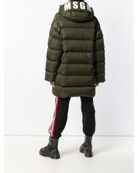 MSGM Gewatteerde Jas in het Green