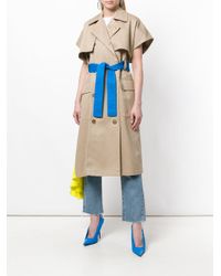 Trench à manches courtes MSGM en coloris Multicolor