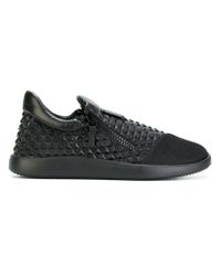 Giuseppe Zanotti - Black Sneakers Borchiate 'runner' for Men - Lyst
