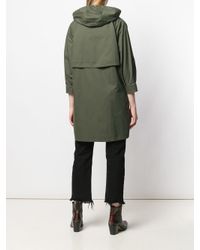 Herno Mantel Met Driekwart Mouwen in het Green