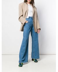 Maison Margiela Blue Hose mit weitem Bein