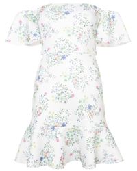 Saloni - White Wildflower Amelia Dress - Lyst