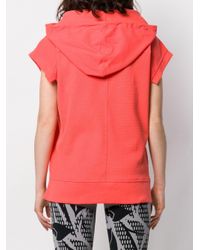 Adidas By Stella McCartney Orange Hooded Tee Top