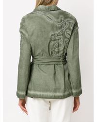 Mara Mac Belted Coat in het Green