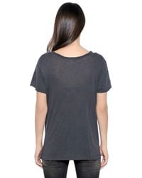 R13 | Gray Vintage Cotton Jersey T-shirt | Lyst