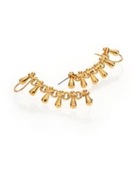 Nest | Metallic Teardrop Fringe Chain Ear Cuffs | Lyst
