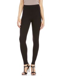 Rick Owens Metallic Black High-Waist Knit Wool Leggings