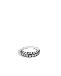 John Hardy | Metallic Dot 5mm Dome Ring In Silver With Diamonds | Lyst