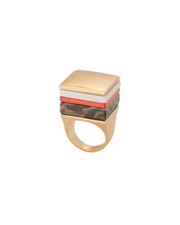 Trina Turk | Metallic Statement Resin Ring | Lyst