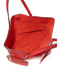 Rebecca Minkoff | Red Studded Leather Tote | Lyst