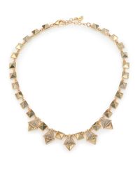 ABS By Allen Schwartz | Metallic Pyramid Sparkle Necklace | Lyst