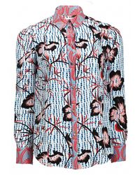 Matthew Williamson | Pink Climbing Hibiscus Silk Shirt | Lyst