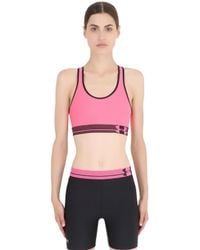 Under Armour | Pink Heatgear Alpha Training Sports Bra | Lyst