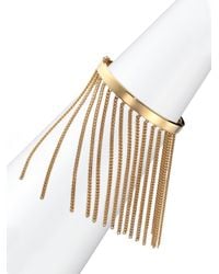 Chloé | Metallic Delphine Fringe Chain Bangle Bracelet | Lyst