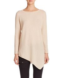 Joie | Natural Tambrel Asymmetrical Hem Wool/cashmere Sweater | Lyst