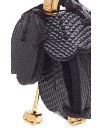 Marni | Metallic Flower Leather Earrings | Lyst