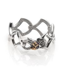John Hardy | Metallic Naga Ruby, 18k Yellow Gold & Sterling Silver Dragon Link Bracelet | Lyst