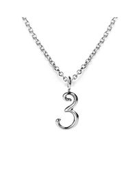 Lulu Frost | Metallic Code Number Sterling Silver #3 Necklace | Lyst