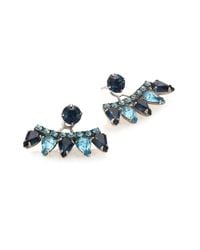 DANNIJO | Metallic Betson Crystal Ear Jacket & Stud Earrings Set | Lyst