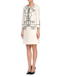 Boutique Moschino | Natural Short Dress | Lyst