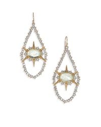 Alexis Bittar | Metallic Elements Dark Alchemy Crystal Marquis Drop Earrings | Lyst
