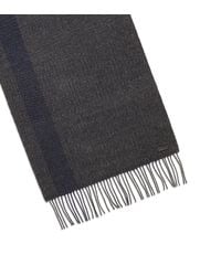 Ferragamo - Blue Silk And Cashmere Scarf for Men - Lyst