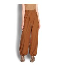 Ferragamo - Brown Cotton And Linen Cargo Pants - Lyst