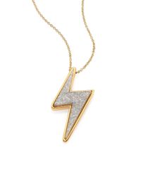 Marc By Marc Jacobs | Metallic Debbie Bolt Pendant Necklace | Lyst