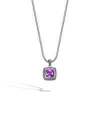 John Hardy | Purple Classic Chain Square Enhancer | Lyst