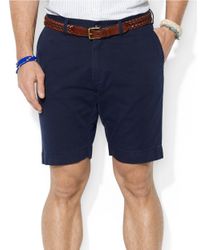 ralph lauren polo men's 9 inch classic fit chino shorts