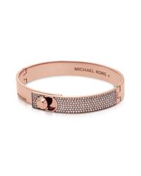 Michael Kors - Pink Astor Pave Bangle - Lyst