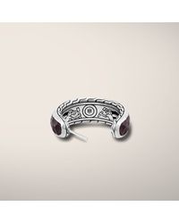 John Hardy | Metallic Small Hoop Earrings With Rose Wood | Lyst