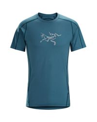 Arc'teryx - Blue Men Phasic Evolution Crew Short Sleeves T-shirt, Cosmic for Men - Lyst
