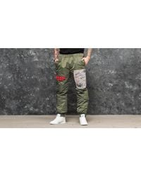 BBCICECREAM Green Nylon Flight Pant Olive for men
