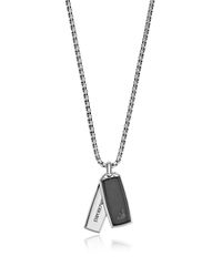 Emporio Armani - Metallic Egs2290040 Signature Men's Necklace - Lyst