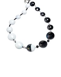Antica Murrina - Gray Audrey 2 Color Block Murano Glass Necklace - Lyst