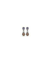 AZ Collection - Purple & Orange Clip-on Earrings - Lyst