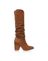 Stuart Weitzman - Smashing Amaretto Brown Suede High Heel Boots - Lyst