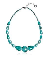 Antica Murrina - Blue Marina 2 Basic - Turquoise Green Murano Glass And Silver Leaf Choker - Lyst