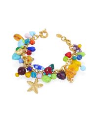 Antica Murrina | Blue Marilena - Murano Glass Marine Gold Plated Bracelet | Lyst