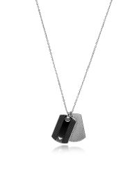 Emporio Armani - Metallic Men's Double Tag Pendant for Men - Lyst