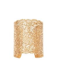 Aurelie Bidermann - Metallic Small Vintage Lace Gold Plated Cuff - Lyst
