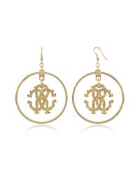 Roberto Cavalli - Metallic Icon Earrings - Lyst