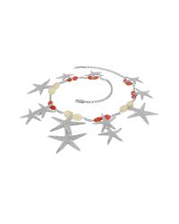 FORZIERI | Metallic Starfish Pendants Sterling Silver Gemstones Necklace | Lyst