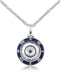 FORZIERI | Metallic Stainless Steel Cardinal Points & Rudder Pendant Necklace | Lyst