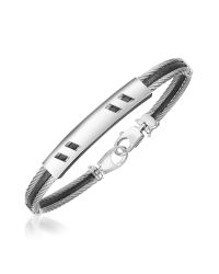 FORZIERI | Metallic Di Fulco - Stainless Steel Bracelet With Plaque for Men | Lyst