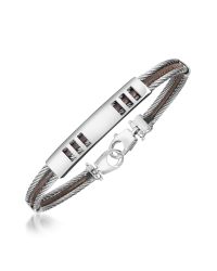FORZIERI | Metallic Di Fulco - Stainless Steel Bracelet With Plaque for Men | Lyst